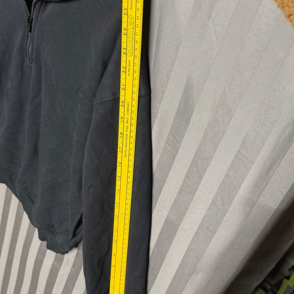 Fabletics Quarter Zip Pullover Sweatshirt Black L… - image 6